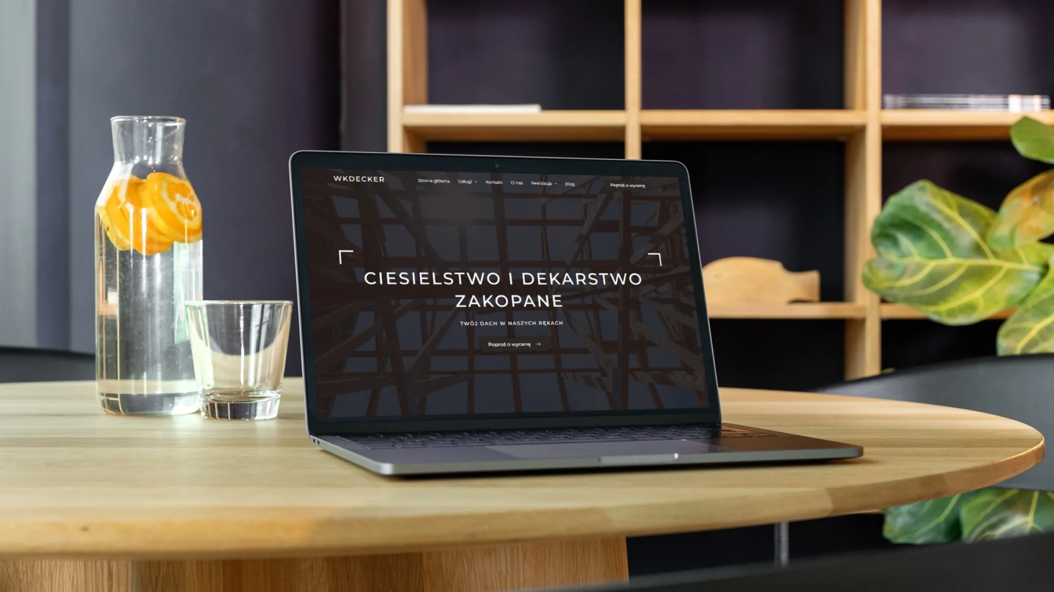 Strona internetowa firmy Wkdecker – dekarz z Zakopanego, realizacja Webdes