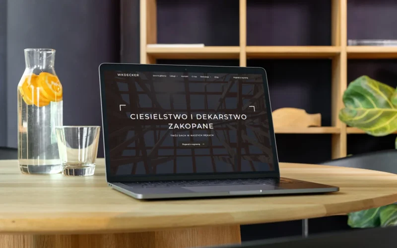 Strona internetowa firmy Wkdecker – dekarz z Zakopanego, realizacja Webdes