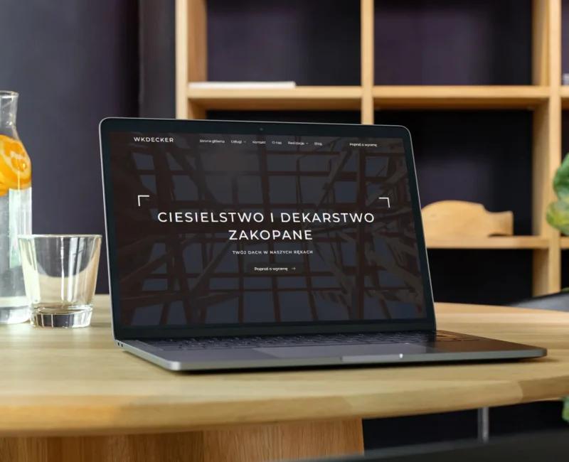 Strona internetowa firmy Wkdecker – dekarz z Zakopanego, realizacja Webdes